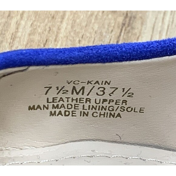 Vince Camuto Women Kain 4” Slip On Point Toe Heels  Pump Mazarine Blue Sz 7.5 M - Picture 9 of 16